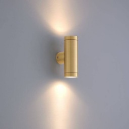 Rackhams 6 Watt LED Brass Up Down Outdoor Wall Light - thumbnail 2