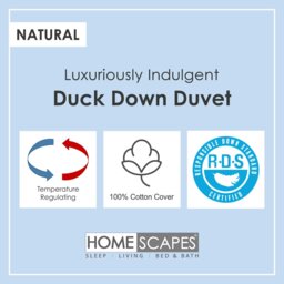 Rackhams Duck Down 9 Tog Duvet - Super King - thumbnail 5