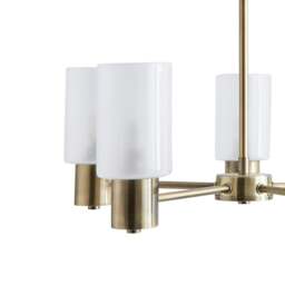 Rackhams Maya 5-Light Antique Brass Semi-Flush Ceiling Light - thumbnail 5