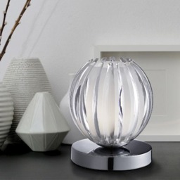 Rackhams Sanday 13cm Touch Table Lamp Clear Small - thumbnail 1
