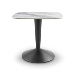 Rackhams Iona Small Square Dining Tables - Brass Brushed - Brass Brushed - Brown Marble - thumbnail 5