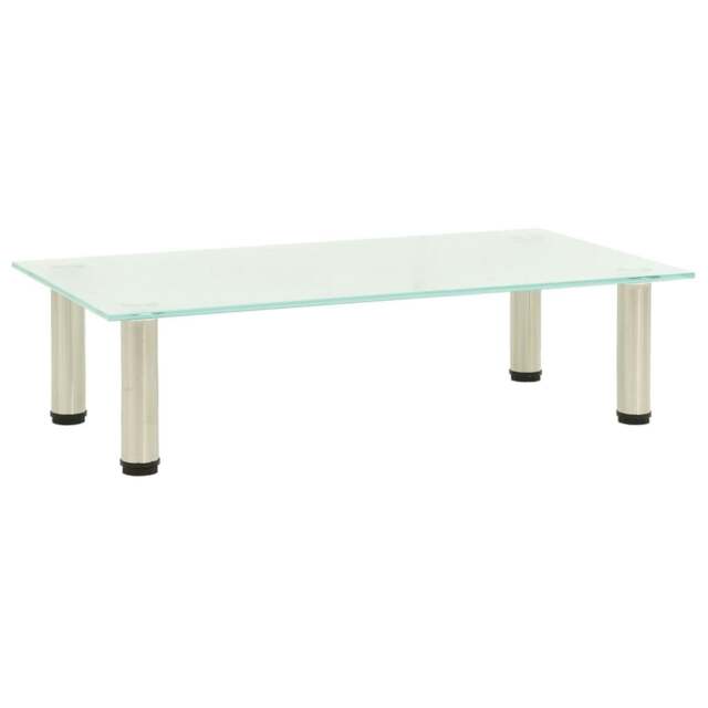 Rackhams TV Stand Frosted 60x35x17 cm Tempered Glass