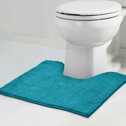 Rackhams Shaggy Noodle Pedestal Mat Antislip - Yellow - thumbnail 5