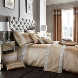 Rackhams Onyx Duvet Cover and Pillowcase Set - Latte - Bed Runner (45cm x 210cm)
