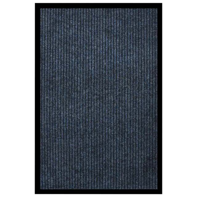 Rackhams Doormat Striped Blue 80x120 cm