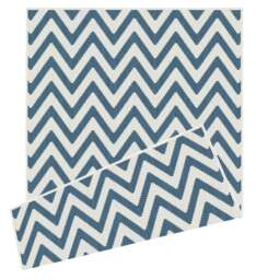 Rackhams Duo Weave Outdoor Blue Rug Chevron - 120X170 cm