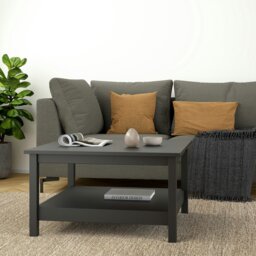 Rackhams Barcelona Coffee Table in Matt Black - Black - Black - 81 - thumbnail 1