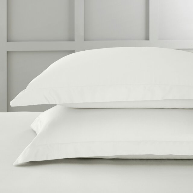 Rackhams 400 Thread Count Cotton Sateen Oxford Pillowcase Pair - 50x75cm (x2) - image 1