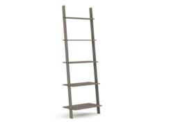 Rackhams Corona 5-Shelf Ladder Shelf Bookcase Unit - Grey Wax