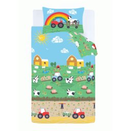 Rackhams Farmyard Animals Reversible Duvet Cover Set - Single - thumbnail 5