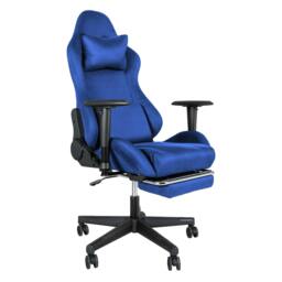 Rackhams Office Gaming Chair Luxury Warm Recliner Spring Padding with Footrest - Black - thumbnail 2