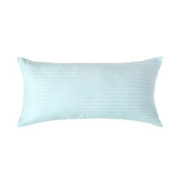 Rackhams Silky 330 TC Egyptian Cotton Satin Stripe Pillowcase, European Size - Blue - 40 x 80 cm - thumbnail 1