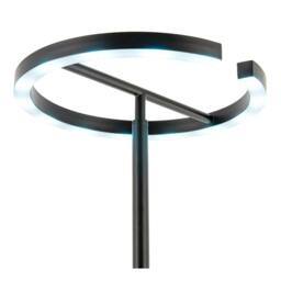 Rackhams RGB and CCT Modern LED Halo Ring Black Floor Lamp with Remote Control - thumbnail 6
