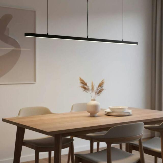 Rackhams 20 Watt Black Linear Pendant Light Fixture - image 1
