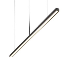 Rackhams 20 Watt Black Linear Pendant Light Fixture - thumbnail 2