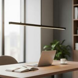 Rackhams 20 Watt Black Linear Pendant Light Fixture - thumbnail 3