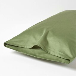 Rackhams Organic Cotton Housewife Pillowcase 400 TC, Body Pillowcase - thumbnail 4