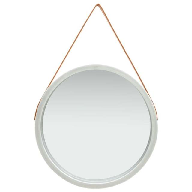 Rackhams Wall Mirror with Strap 60 cm Silver