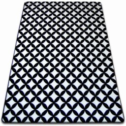 Rackhams Sketch Rug - Black & White Diamonds - 200cm x 290cm - thumbnail 2