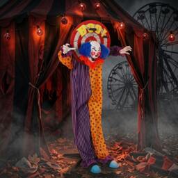 Rackhams 167 cm Life Size Animated Clown Halloween Decorations Outdoor Indoor
