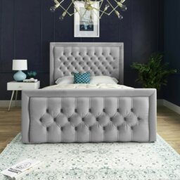 Rackhams Kingston Bed - Small Double - 4ft - Grey - thumbnail 2