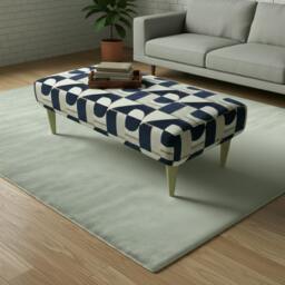 Rackhams Heavy Duty Upholstered Ottoman – Premium Non-Storage Designer Footstool for Living Room -  40 x 18 Inches (102 x 46cm) - thumbnail 6