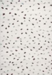 Rackhams Moodi Shaggy Grey/Purple Plumetis Rug - Ø 120 cm - thumbnail 2