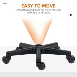 Rackhams Hydraulic Swivel Salon Spa Stool Height Adjustable Facial Massage Tattoo with 3 Changeable Seat Covers, Black - thumbnail 6