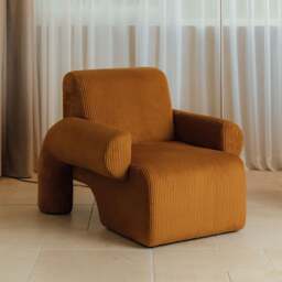 Rackhams Giacinta 7-Shape Linen Armchair, Single Sofa - Others (Corduroy) - thumbnail 3