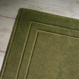 Rackhams Olive Green Egyptian Cotton Bath Mat - 2 Pack - thumbnail 2