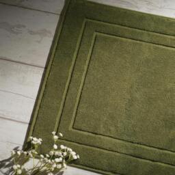 Rackhams Olive Green Egyptian Cotton Bath Mat - 2 Pack - thumbnail 1