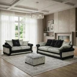 Rackhams Vegas Living Room Furniture Range - Swivel Chair - Black & Silver - thumbnail 5
