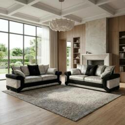 Rackhams Vegas Living Room Furniture Range - Swivel Chair - Black & Silver - thumbnail 4