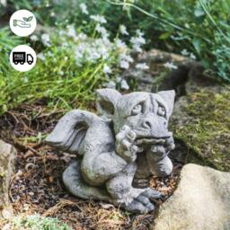 Rackhams Sad Dragon' Mythical Garden Ornament - thumbnail 2