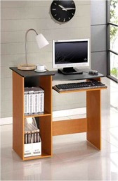 Rackhams BK Econ Multipurpose Computer Writing Desk, Light Cherry/Black - Modern Desk Designed for Contemporary Interiors - 99914R1LC - thumbnail 4
