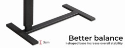 Rackhams Standing Desk Height Adjustable Stand Folding Laptop Table Shelf Electric USB - thumbnail 6