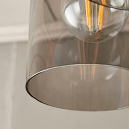 Rackhams Kingsholm 3 Light Satin Nickel Semi Flush Ceiling Light - thumbnail 5