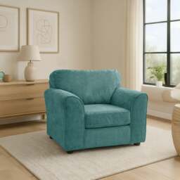 Rackhams Monaco Chenille Fabric Armchair - Blue - thumbnail 6