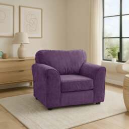 Rackhams Monaco Chenille Fabric Armchair - Blue - thumbnail 5
