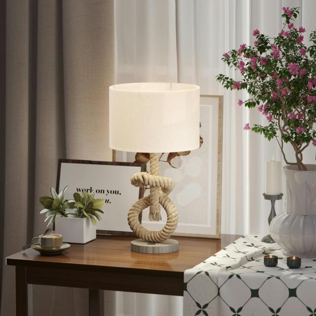 Rackhams LED Nautical Table Lamp with USB Charging Port - image 1