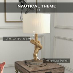Rackhams LED Nautical Table Lamp with USB Charging Port - thumbnail 5