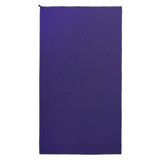 Rackhams Plain Clip Travel Towel - Purple - One Size - Purple - 80% Polyester/20% Polyamide - image 1