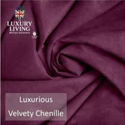 Rackhams Velvet Chenille Thermal Fleece Lined Single Pencil Pleat Door Curtain - Grey - 137cm width x 213cm drop - thumbnail 5