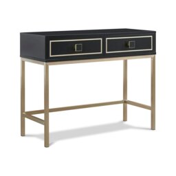 Rackhams MIA Console Table - Black / Bronze - thumbnail 3