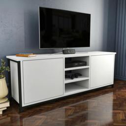 "Rackhams Otis Modern Tv Stand TV Cabinet for TV's up to 63"" - Gold Oak" - thumbnail 2