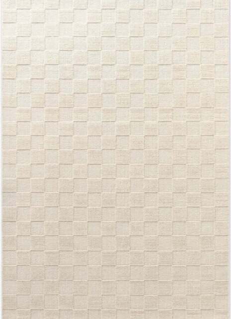 Rackhams Scala Handwoven Wool Rug – White Colour - 120X170 cm - image 1