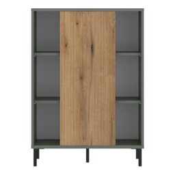 Rackhams Darwin Sideboard 1 Door in Green/Oak - Green - 75 - 1 - thumbnail 2