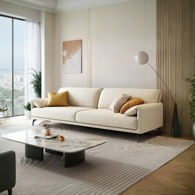 Rackhams Oakley S11 Two Seater Sofa, Linen - Two Seater 240cm - image 1