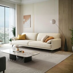 Rackhams Oakley S11 Two Seater Sofa, Linen - Two Seater 240cm - thumbnail 1