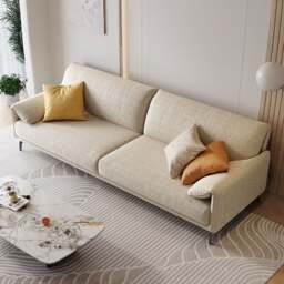 Rackhams Oakley S11 Two Seater Sofa, Linen - Two Seater 240cm - thumbnail 2